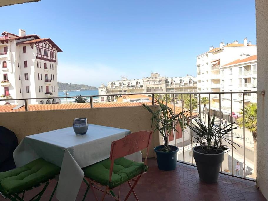Hendaye Plage Charmant Studio 2Pers Avec Grande Terrasse Vue Mer Экстерьер фото